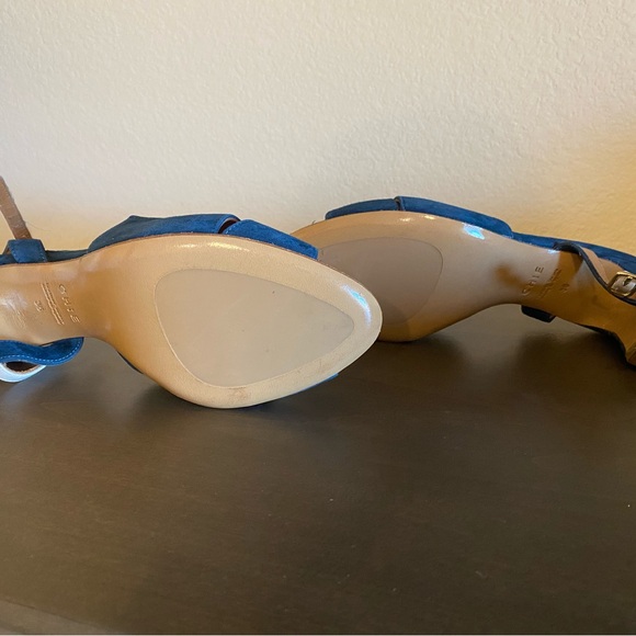 NWOT Chie Mihara blue suede strap sandal. Leather sole. Size 36 or US6 - Picture 4 of 8